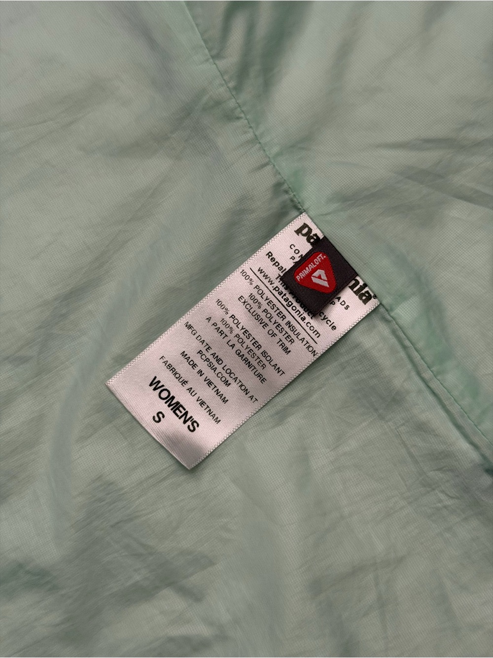 Womens PATAGONIA Blue Nano Puff Insulated Full Zip Sweater Small  $229 - Picture 5 of 5